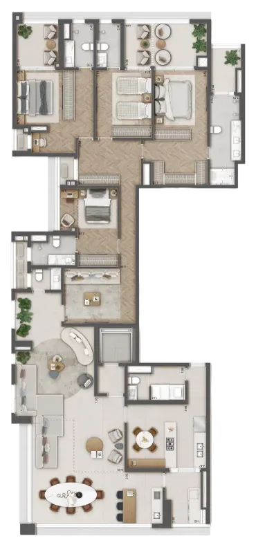 Daslu Residences, planta 5