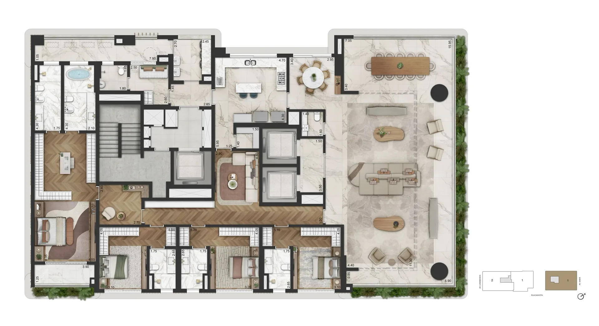 LA GALERIE Moema, planta 4