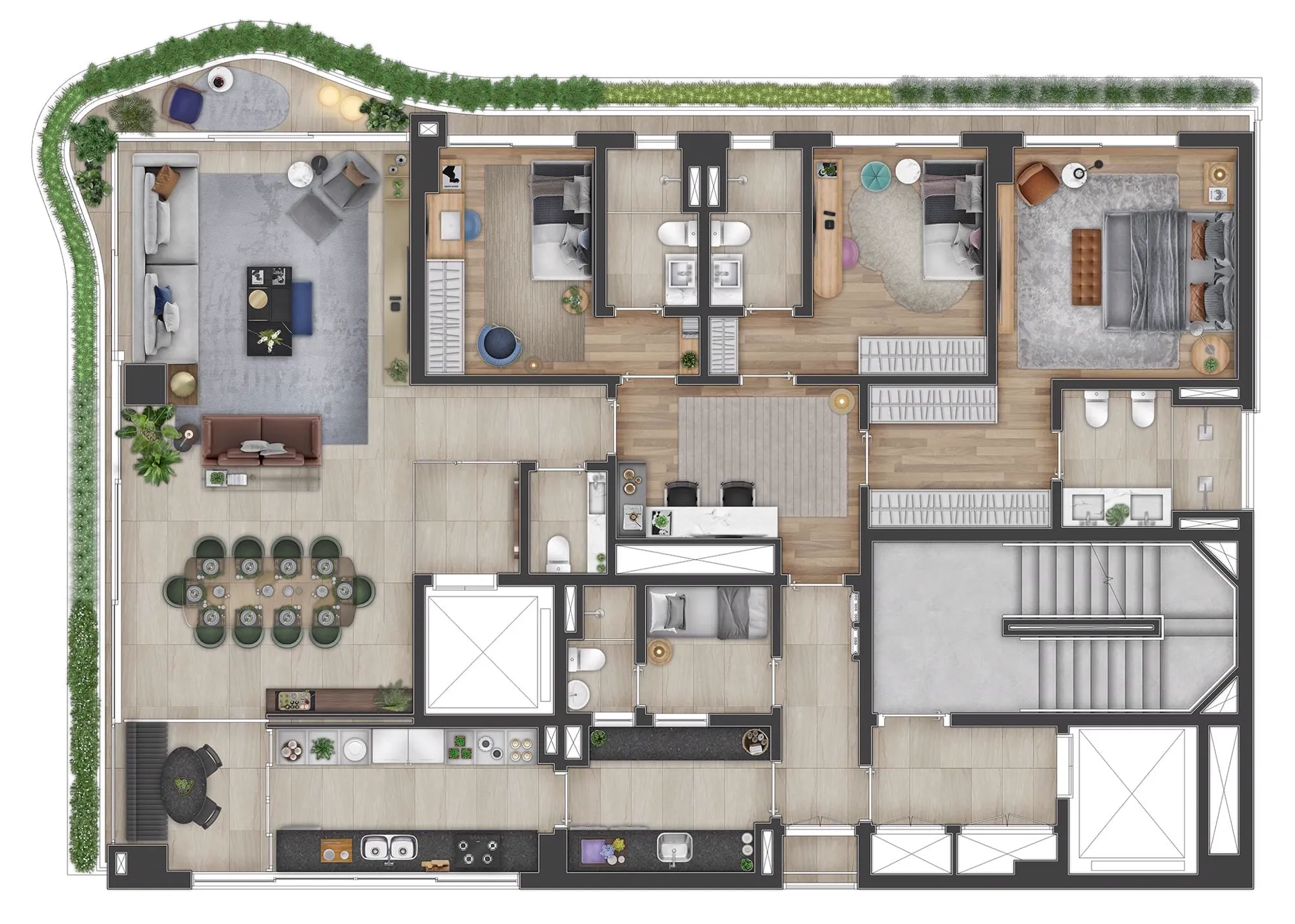 Address Jardins, planta 2