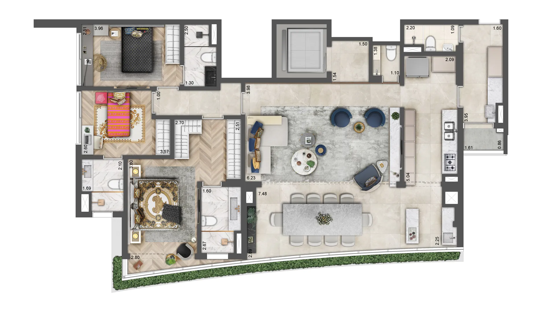 Villa Residence, Milano Lifestyle by Versace Home, planta 2