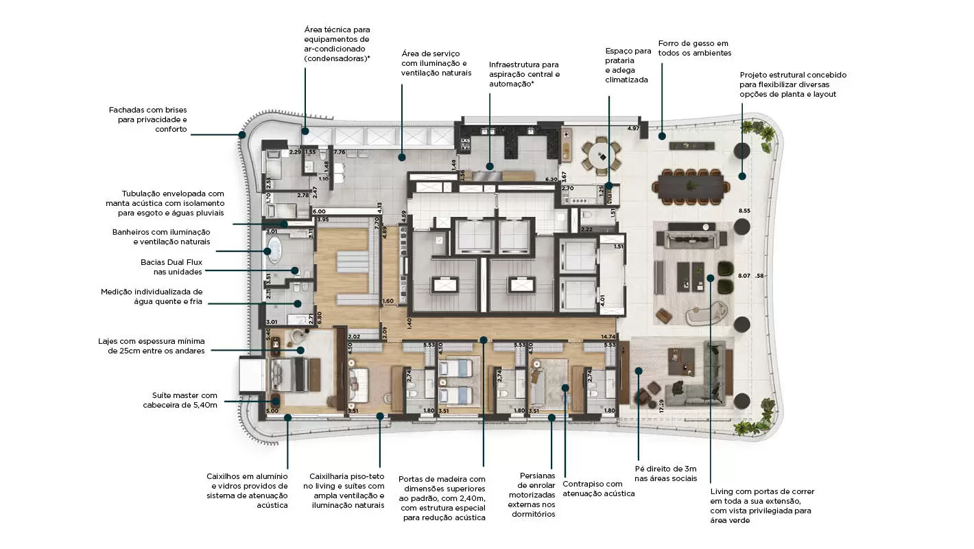 Vizcaya Itaim, planta 1