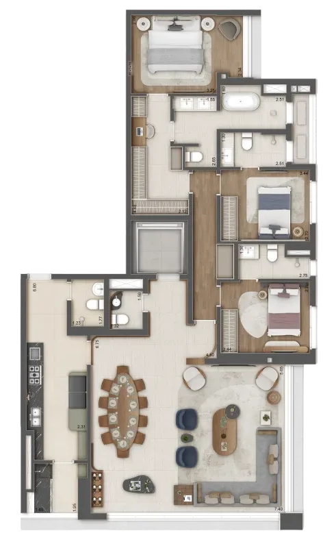 Daslu Residences, planta 4