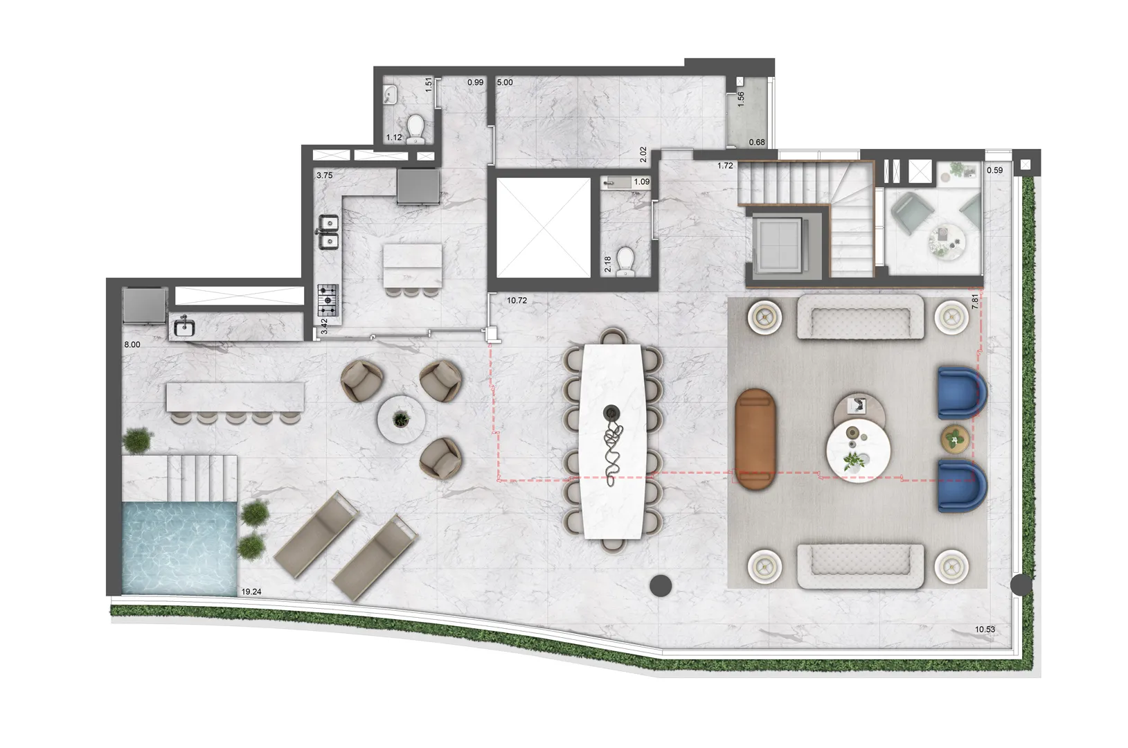 Villa Residence, Milano Lifestyle by Versace Home, planta 7