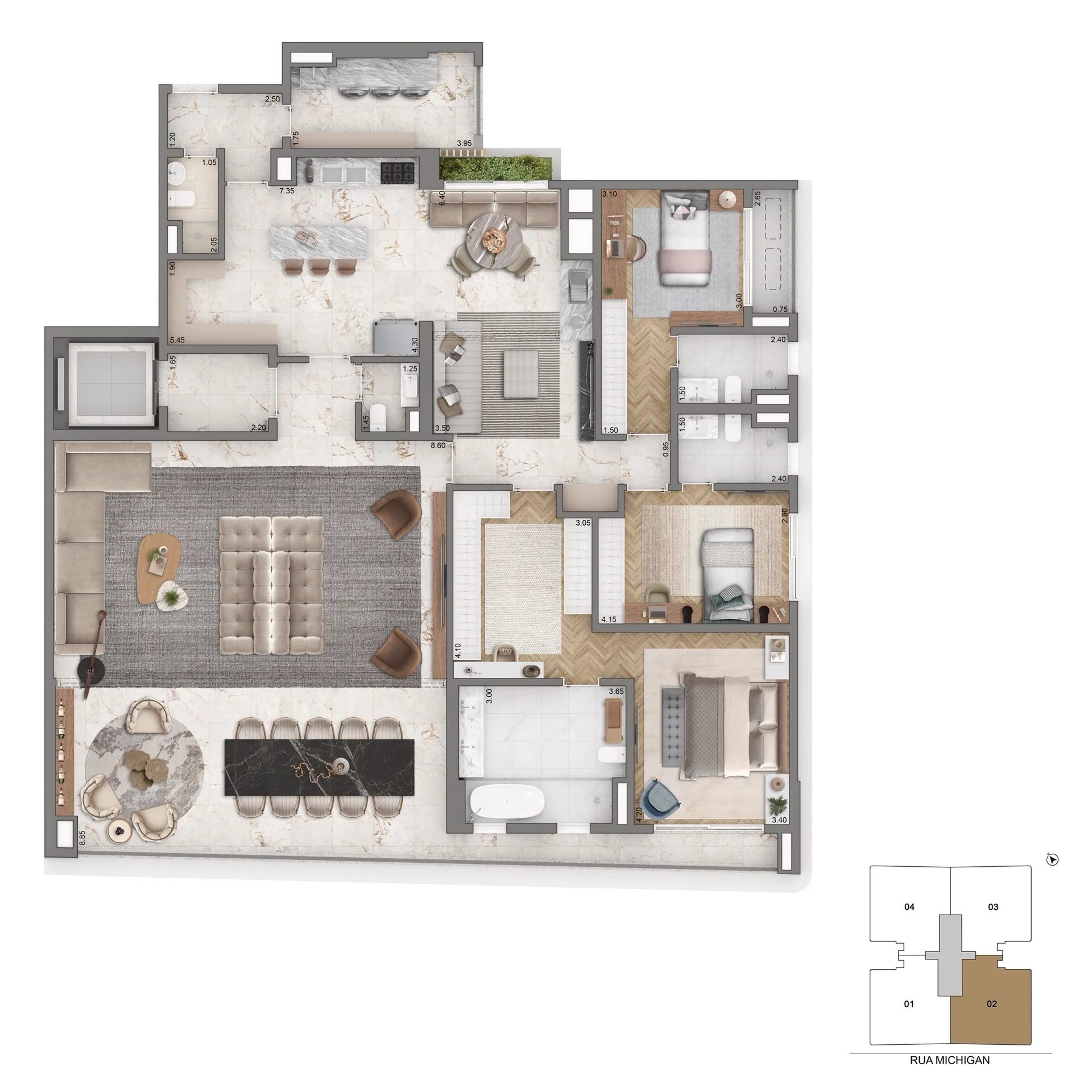 Casa Senses Brooklin, planta 4