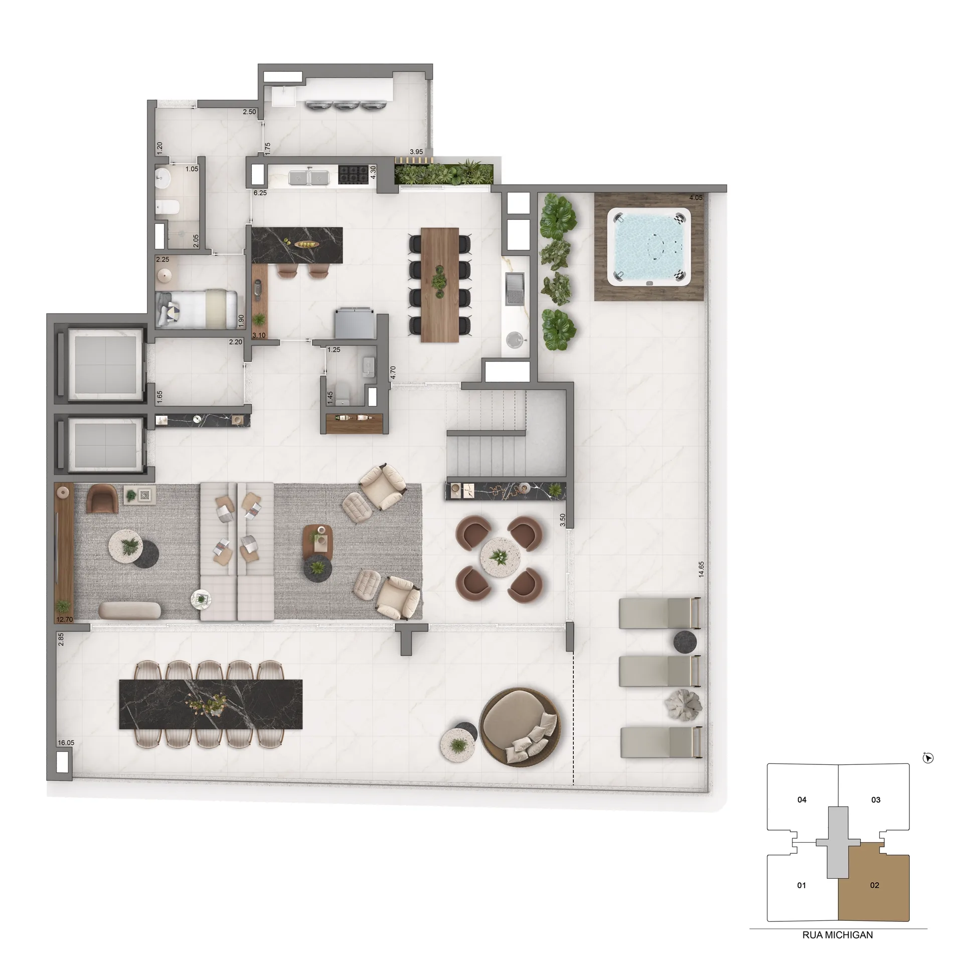 Casa Senses Brooklin, planta 1