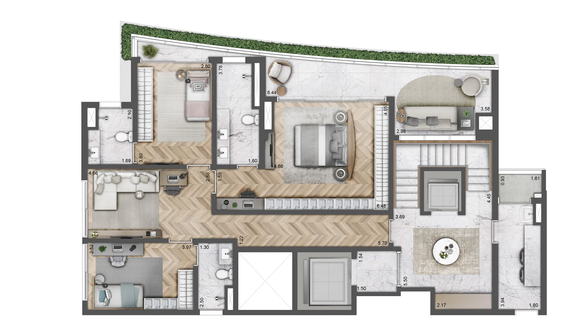 Villa Residence, Milano Lifestyle by Versace Home, planta 4
