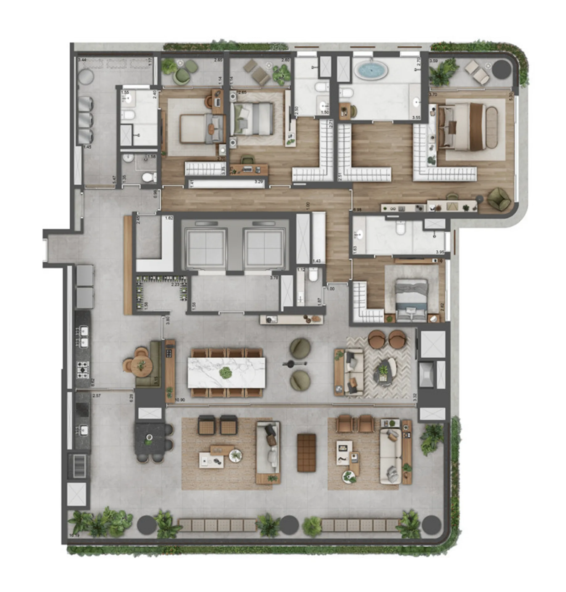 Faena São Paulo Residences, planta 2