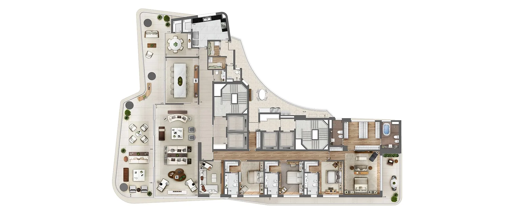 Heritage Cyrela, planta 1