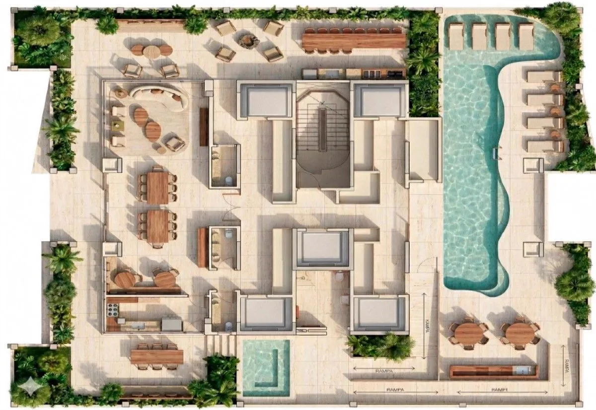 Layers Jardins, planta 4