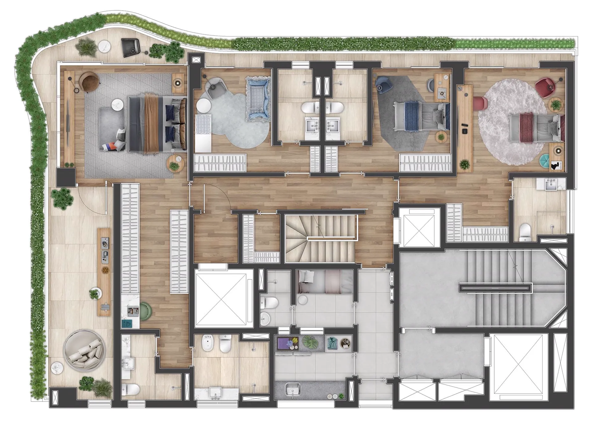 Address Jardins, planta 3